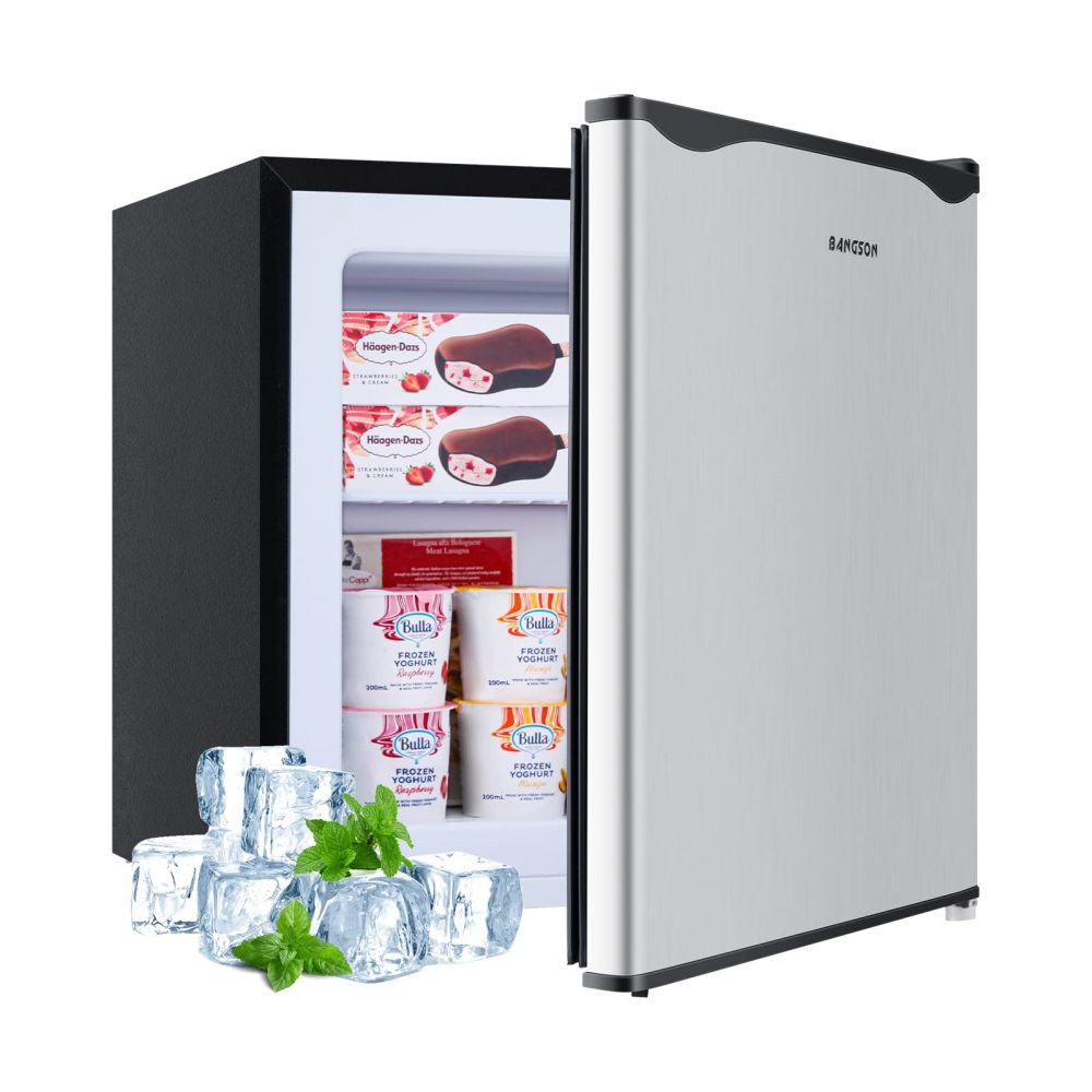 BANGSON Small Refrigerator with Freezer, 4.0 Cu.Ft, Small Fridge with  Freezer, 2